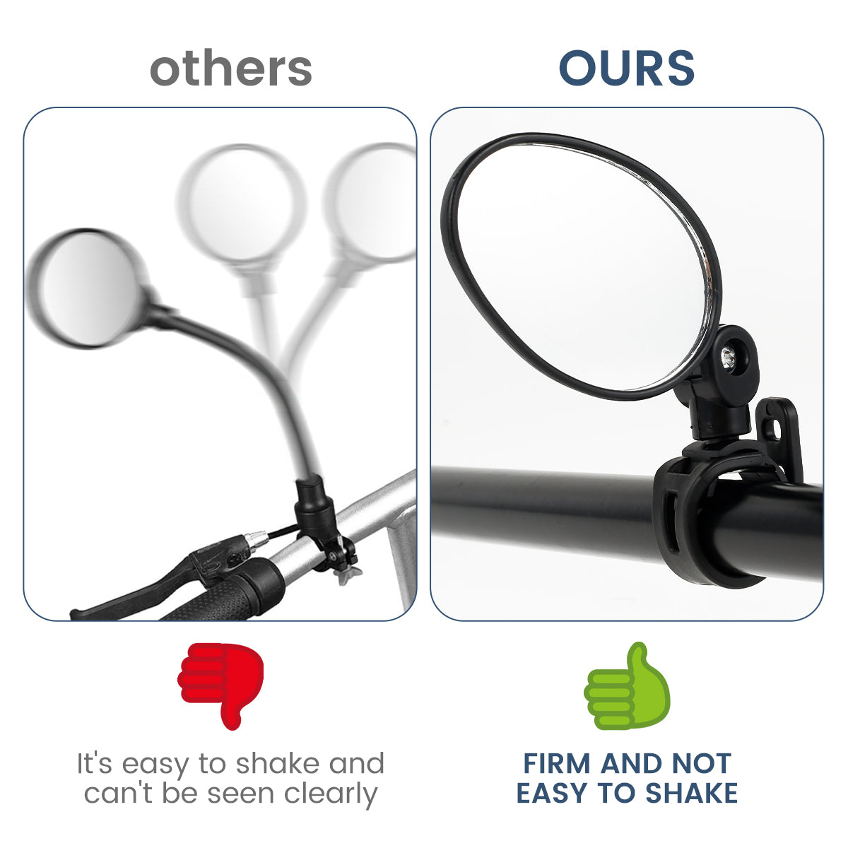 2Pcs, Car Rearview Mirrors, 360° Blind Spot Mirror, Adjustable Rotatable Convex Wide-angle Clear Rearview Safety Mirror Accessories