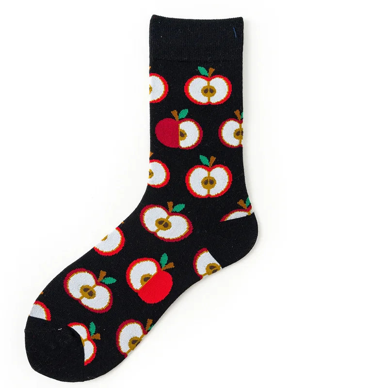 New cotton socks high-quality men's and women's British style casual Harajuku fashion novelty literary couple sexy socks