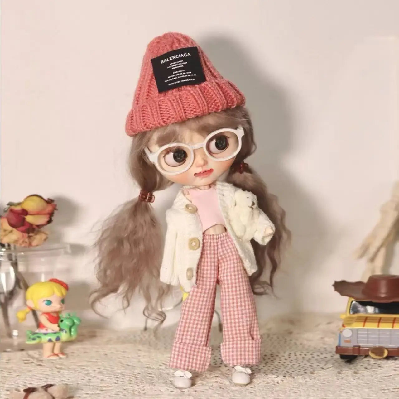 Fashion 1/6 Blythe Doll Clothes Sweater Set Barbir Doll Replace Clothes Ob24 Doll Outfit Accessories No Socks