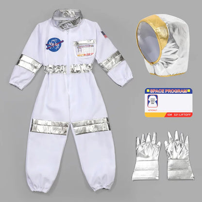 Disfraz de astronauta para niños con gorra para fiesta de Halloween, disfraz de astronauta para niños y niñas, fiesta de carnaval