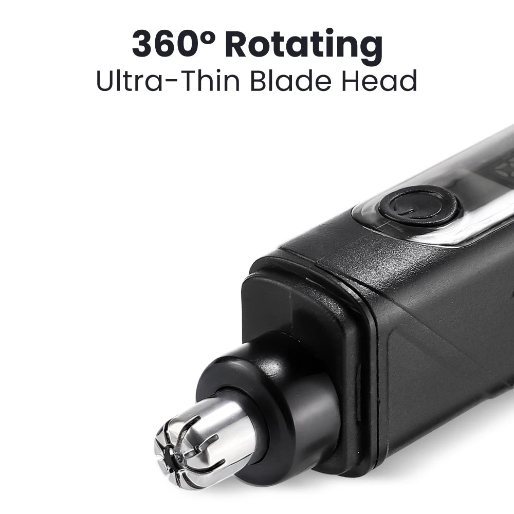 Electric Nose Hair Trimmer For Men Women, High Speed Motor Hair Remover, Lips Eyebrows Razor R Type Cutter Head Trimmer for Nose