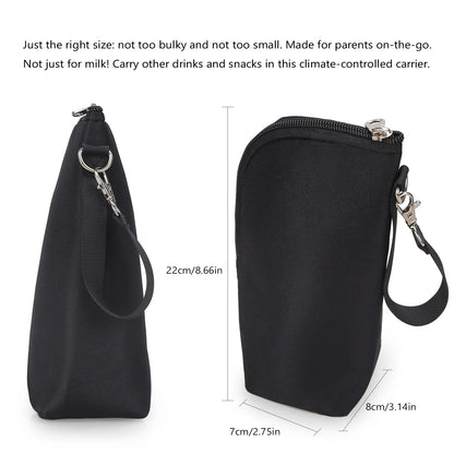 Baby Bottle Bag Portable Mother Feeding Bottle Warmer Baby Feeding Aluminum Mold Insulation Outing Stroller Hanging Bag