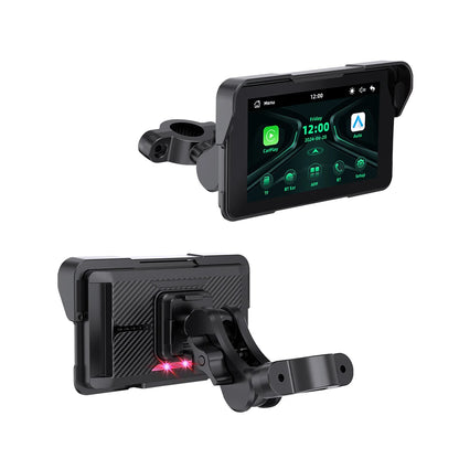 EKIY 5.0 inch Wireless CarPlay Moto Android Auto Portable Digital Motorcycle Dashboard GPS Motorcycle Navigation Display Screen