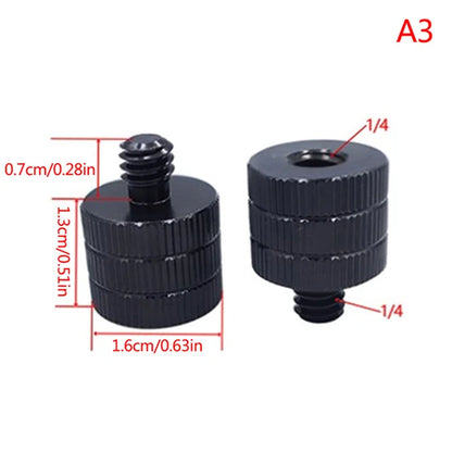 1/4 to M4 M5 M6 M8 M10 Conversion Screw 3/8" Male to Female Thread Screw Mount Converter Standard 1/4 Mount Adapter Screw