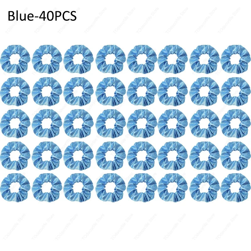 LED Luminous Scrunchies Hairband Women Glowing Elastic Hair Tie Hair Rope Girl Glow in the Dark Party Supplies Hair Accessory
