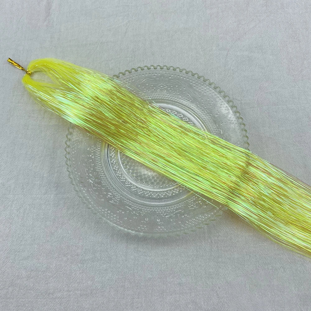 36/48Inch, Sparkle Hair Tinsel Rainbow Colored Strands, Girls Headwear, Hair Laser, False Hair Extensions, Decor Glitter