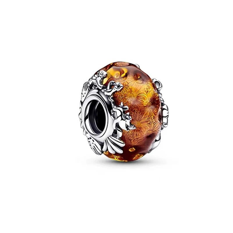Hot New Color Murano Glass Series Charm Beads Fit Original European Silver Bracelet Necklace DIY Women Fashion Jewelry Gift 2026