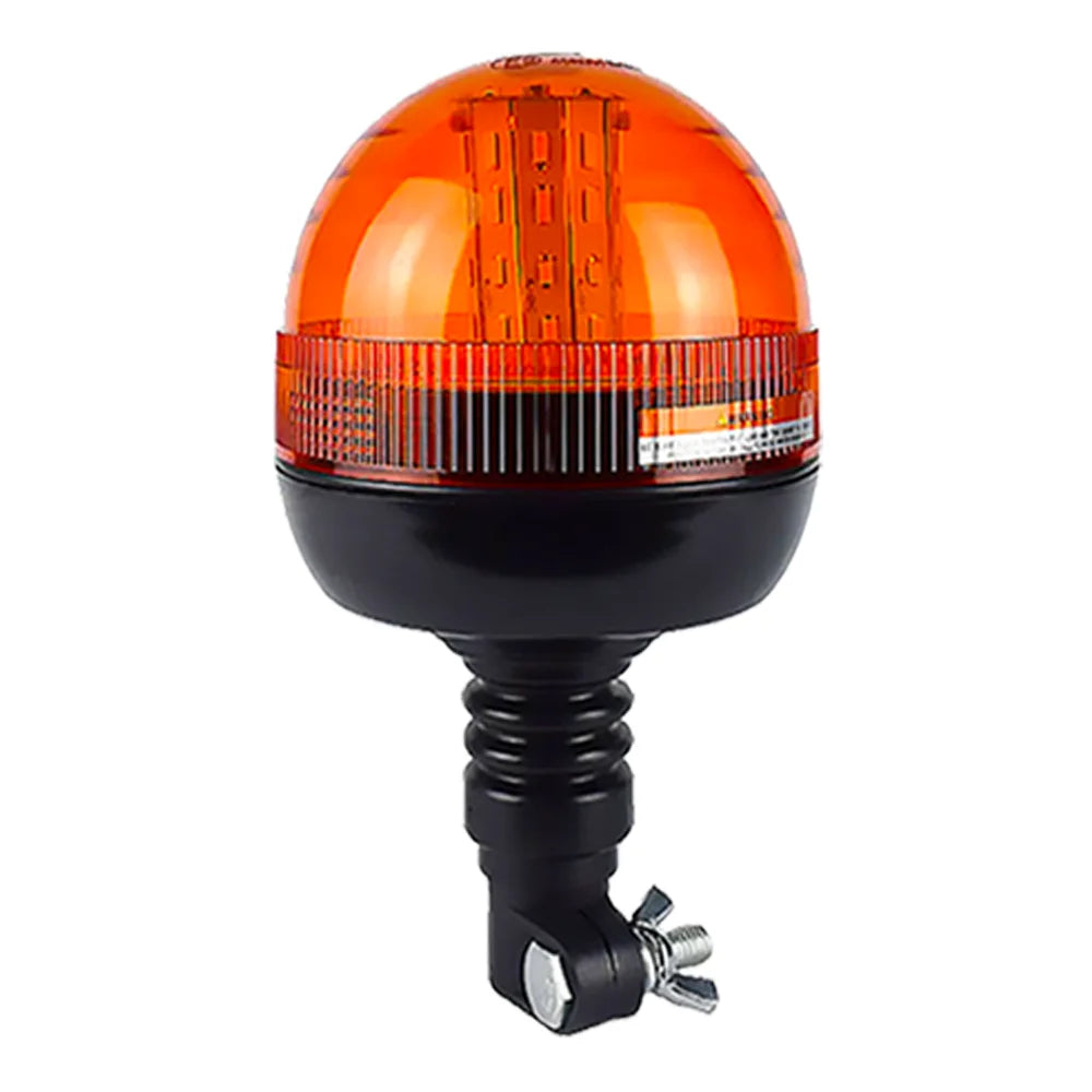 JALN7 LED Beacon Warning Signal Light Tractor Amber for J-Deer Rotating Flash Strobe Lamp Forestry with Base Bracket Pole