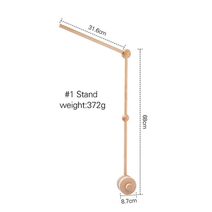 Newborn Baby Rattles Toys, 0-12 Months Soft Felt Whale Bed Bell Infant Mobile Crib Hanging Musical Carousel Toy, Boys Girls Gift