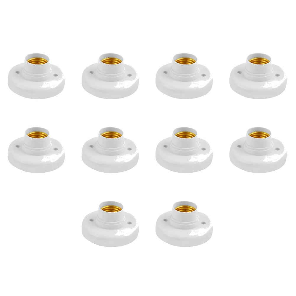 220V E27 Screw Cap Socket Ceiling Light Fixing Base Adapter Light Bulb Holder Energy Save Desk Lamp Holder Lighting Accessories