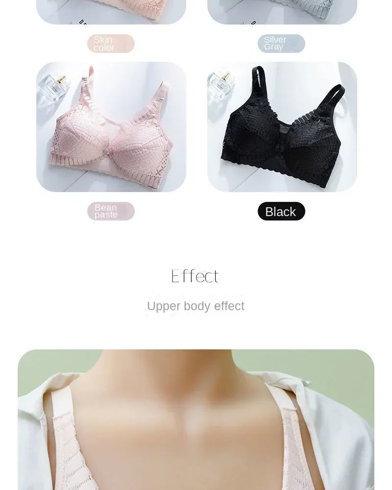 Front Button Maternity Nursing Bra Adjustable Gathered Underwear Comfortable Breastfeeding Bra for Feeding Pregnant Women Clothes