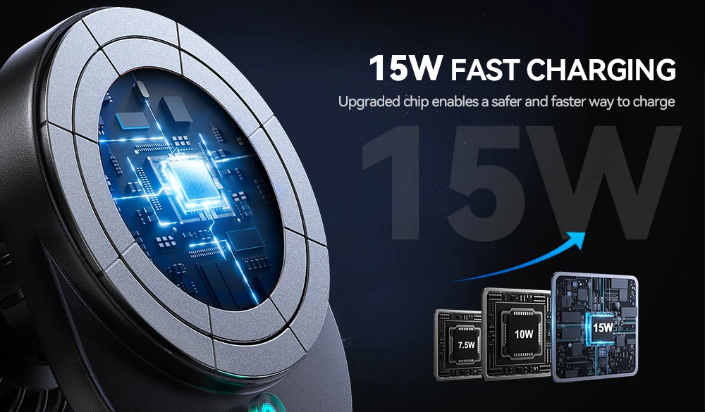 15W Magnetic Phone Holder Mount Charger, Fast Wireless Car Charger for iPhone 16/15/14/13, Air Vent Car Phone Mount 1/2pcs, JOYROOM