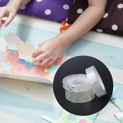 10/5/1 Rolls, Premium Transparent Tape, 0.8cm 1.2cm 1.8cm, Multifuntion High-viscosity Adhesive Tape for Gift Wrapping Packing