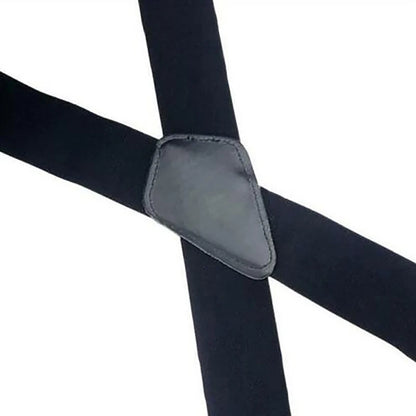 35/25/20mm Wide Men's Suspenders High Elastic Adjustable 4 Strong Clips Heavy Duty X-Back Trousers Braces