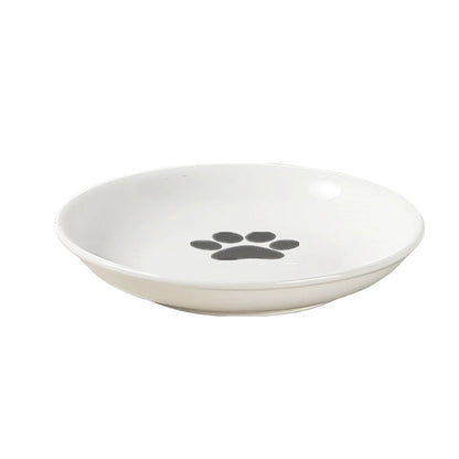 Pet Ceramic Bowl Nordic High Footed Ceramic Cat Food Bowl Snack Can Plate Anti Overturning Kitten Puppy Food Water Feeding Bowl