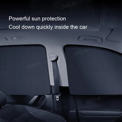 SEAMETAL Magnet Car Side Window Curtain Summer Cooling Car Sunshades UV Protector for Front/Back Window Car Styling Accessories