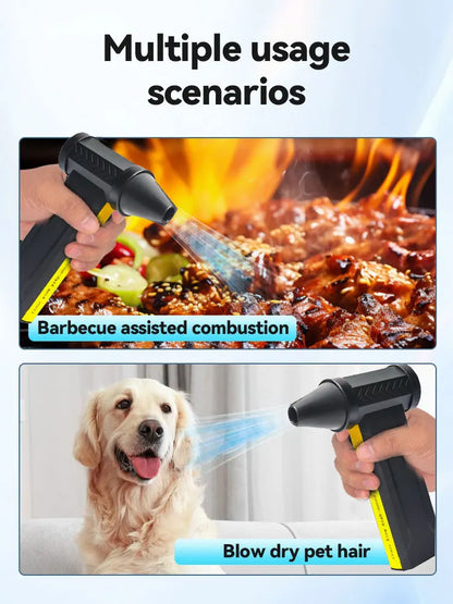 160000 RPM Electric Air Blower, Turbo Jet Fan Brushless Motor High-Speed Turbo Violent Fan, USB Rechargeable Powerful Dust Blower