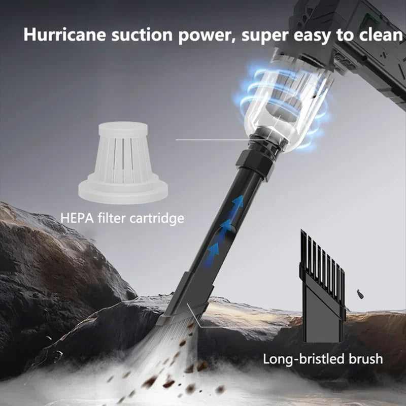 New Powerful Turbo Air Blower 380g Wind Pressure 240W High Power Turbo Fan Portable Vacuum Cleaner Brushless Motor Air Duster