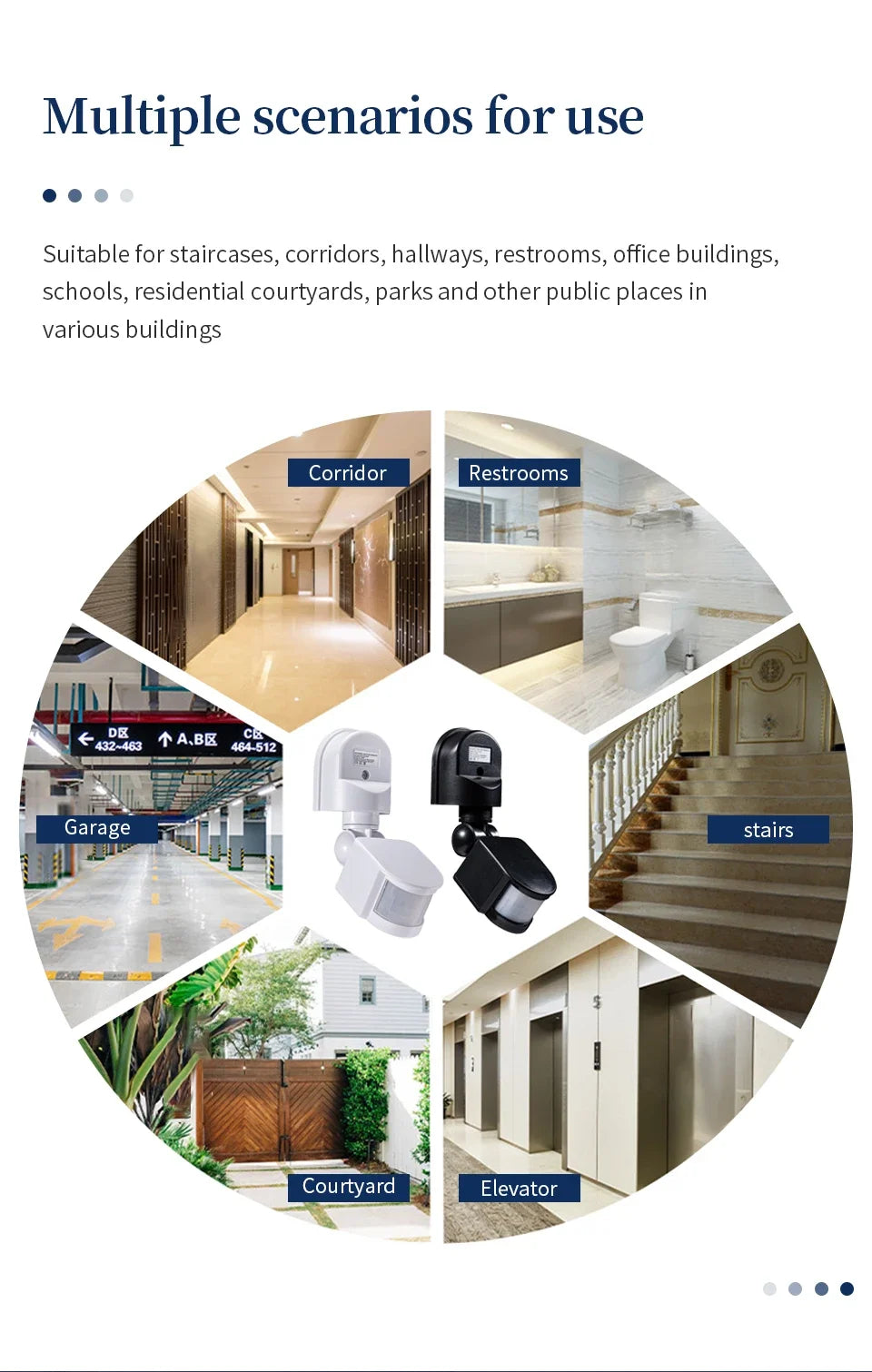 PIR Motion Sensor 220V 110V 12V Automatic Infrared Light Sensor Movement Detector Outdoor LED Light Switch Human Presence Sensor