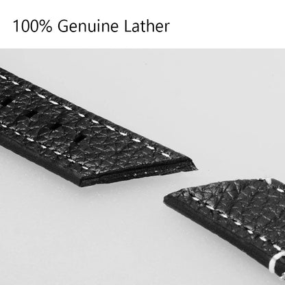 Soft Genuine Leather Smart Watch Band, 18 20 22 24mm, Women Men, Cowhide Strap, Quick Release Watchband