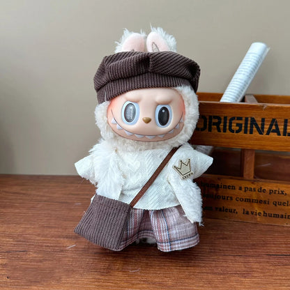 Cute Doll Clothes Outfit Accessories For 17cm Labubu V2 V1 Doll Clothing Different styles Cosplay dress Kid Toy Gifts