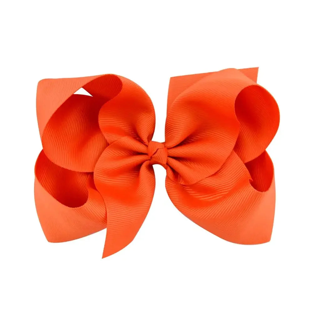 1PC Grosgrain Ribbon Solid Color Hair Bows Clip Girls Hair Clips Hairpins Barrettes Kids Baby Hair Accessories Wholesale