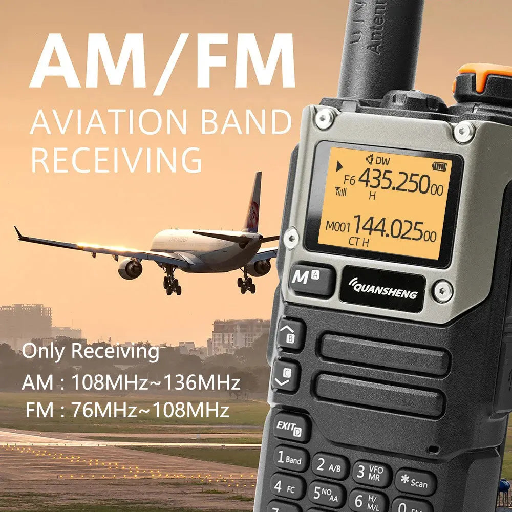 Quansheng UV K5 (8) Walkie Talkie Am Fm Radio de Dos Vías Estación Conmutadora Set Inalámbrico de Radioaficionado Receptor de Largo Alcance Quansheng UV-K6