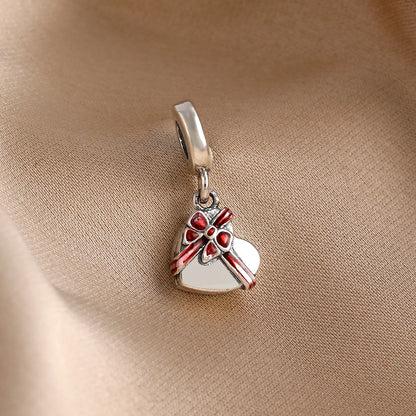 Hot selling 925 Silver Cake Cup Dog Claw Gift Box Pendant Beads, Fit DIY Women's Jewelry Accessories with European Bracelets