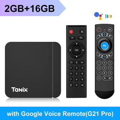 Tanix W2 Smart TV Box Android 11 Amlogic S905W2 with 2GB 16GB Support H.265 AV1 Dual Wifi HDR 10+ Media Player Set Top Box