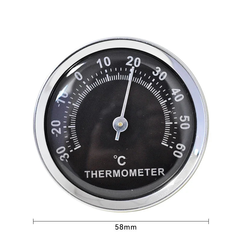 Mini Stainless Steel Thermometer Hygrometer, Street Thermometers, Thermo-Hygrometer Measuring Instruments Tool for Home Supply