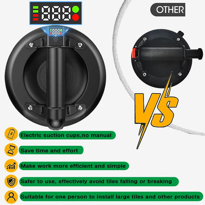 8 Inch 200kg Electric Vacuum Suction Cup Bearing Capacity Heavy Duty Vacuum Lifter for Granite Tile Glass Manual Lifting Powerfu