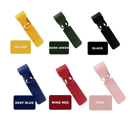 1Pc, PU Leather Luggage Tag, Creative Baggage Suitcase Identifier, ID Address Holder Boarding Tags, Portable Label Travel Accessories