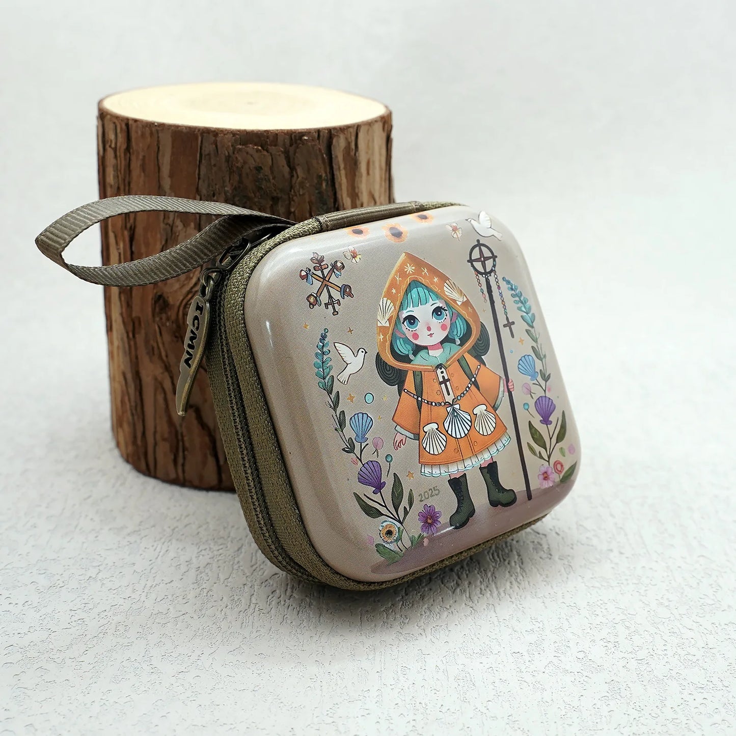 7x7cm, Virgin Mary Jesus Prayer Rosary Bag, Religious Jewelry Storage Box, Articulos Religiosos Catolico