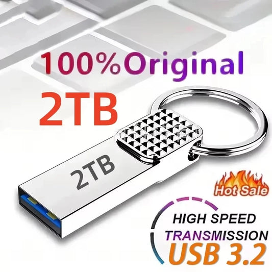 2TB Original Flash Drive USB 3.2 High Speed Pen Drive 1TB Metal Waterproof Type C USB Memory For Computer Storage Devices