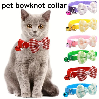 1 Piece, Adjustable Plaid Cat Collar Tie Knot, Perfect for Festive Dressing and Everyday Wear