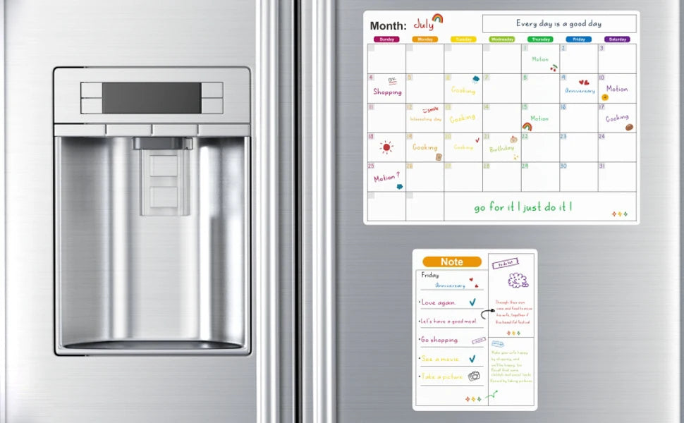 Magnetic Calendar For Fridge Monthly Weekly Planner Calendar Table Dry Erase Whiteboard Fridge Sticker Message Board Menu
