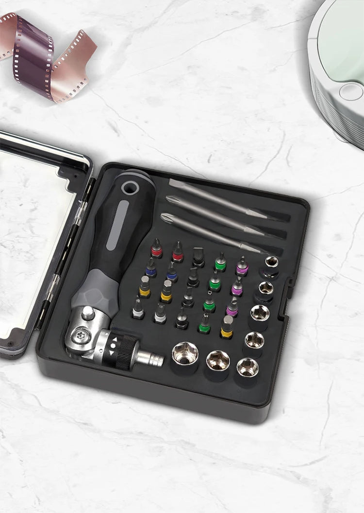 Ratchet Screwdriver Set Magnetic Hexagon Wrench Computer Repair Tools Car Bike Rapid Repair Tools Ket Multidirectional Vanadium