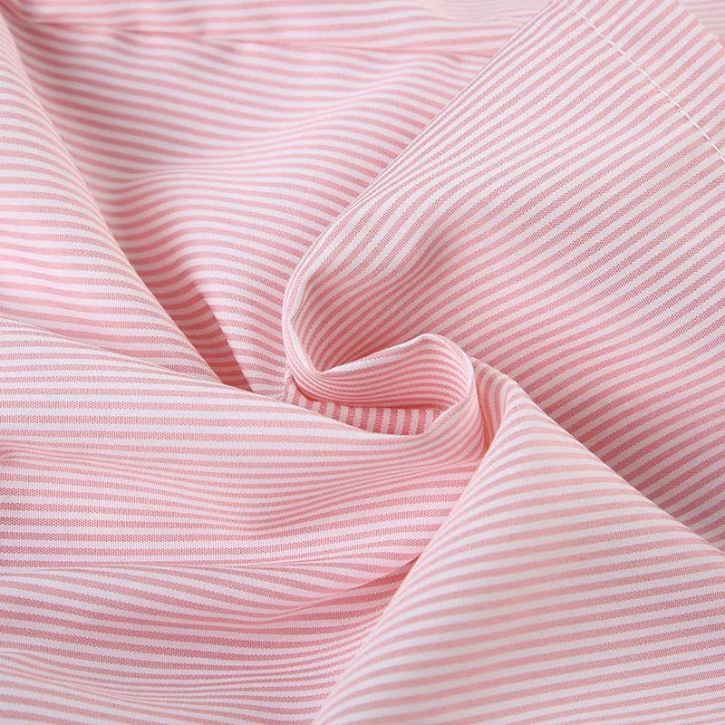 Striped Print Casual Shorts for Women, Elastic Waist Fashion Button Bottoms Streetwear, Chic Basic Y2K Loose Shorts