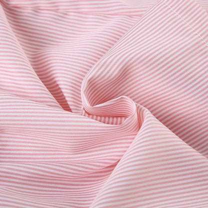 Striped Print Casual Shorts for Women, Elastic Waist Fashion Button Bottoms Streetwear, Chic Basic Y2K Loose Shorts