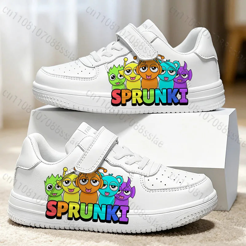 Sprunkis Cartoon Pattern Girls Boys Teenager Student Kids Lightweight Wear-resistant Easy To Wear Lovely Casual Sports Shoes