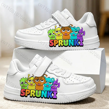 Sprunkis Cartoon Pattern Girls Boys Teenager Student Kids Lightweight Wear-resistant Easy To Wear Lovely Casual Sports Shoes