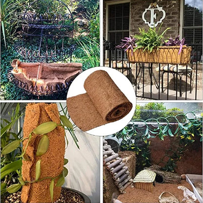 Plant Fiber Roll Natural Reptile Carpet Mat Reptile Bedding Supplies Insulation Flowerpot Basket Coconut Coir Liner Sheet Coco