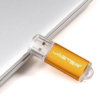 JASTER High-speed USB 2.0 Flash Drive Mini Plastic Pendrive 128MB 4GB 16GB 32GB 64GB 128GB with Keychain Memory Stick Pen Drive