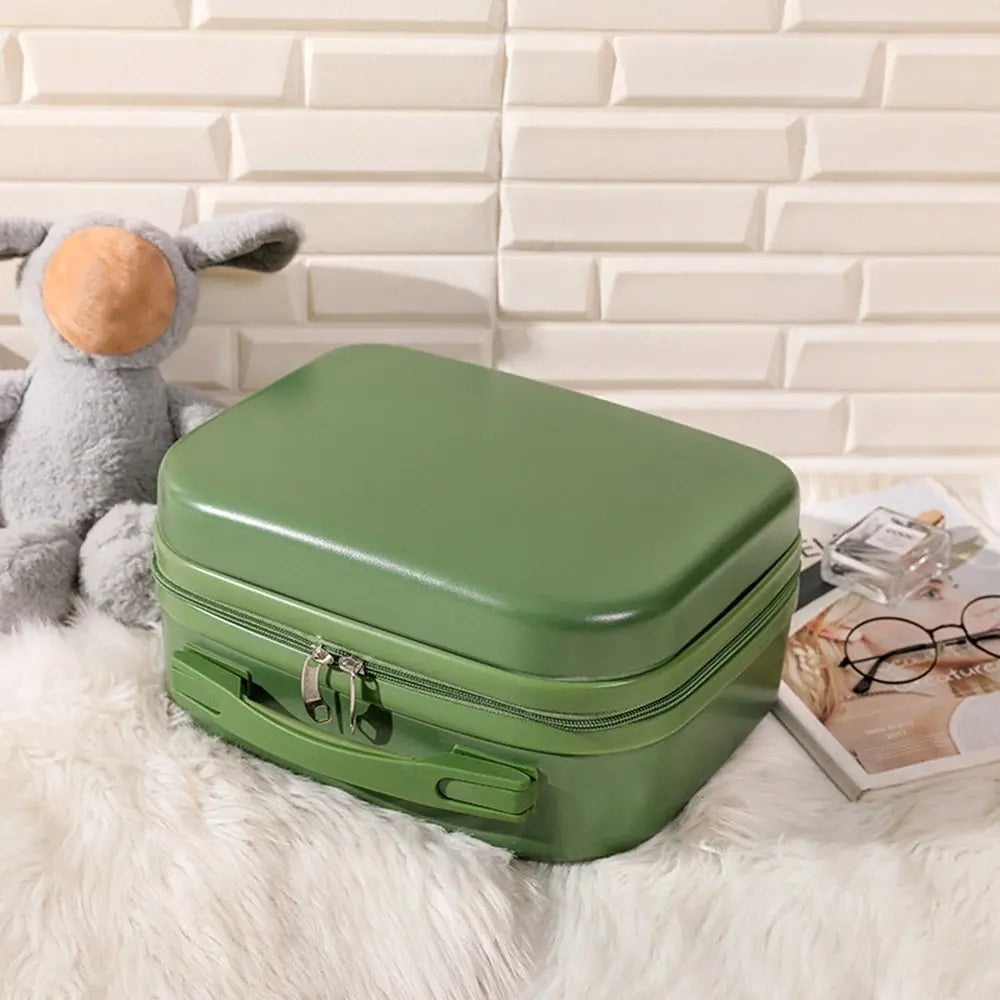 14-inch Lightweight Mini Travel Suitcase Cosmetic Box Waterproof Hand Luggage Organizer Makeup Case Portable Small Boarding Case