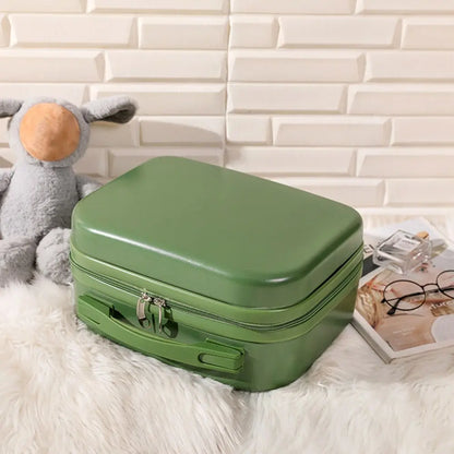 14-inch Lightweight Mini Travel Suitcase Cosmetic Box Waterproof Hand Luggage Organizer Makeup Case Portable Small Boarding Case