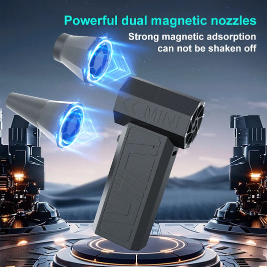 Violent Fan 200000RPM Powerful Air Blower Vacuum Dust Cleaner Type-C Charging Strong Winds 52m/s Brushless Turbo Jet Blower