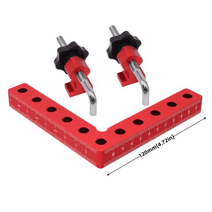 120/140mm Right Angle Fixing Clip 90 Degree L-shaped Auxiliary Fixture Positioning Panel Fixing Clamp Woodworking Clamping Tool