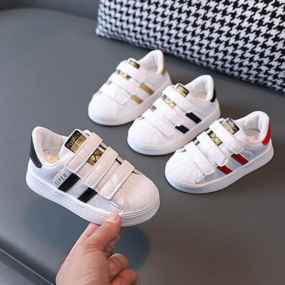 2026 Children's Sneakers Kids Fashion Design White Non-slip Casual Shoes Boys Girls Breathable Sneakers Toddler Outdoor Shoes