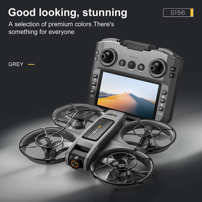 Upgrade S156 Drone 8K HD Dual Camera 3 Battery 5G WiFi FPV Brushless Motors Optical Flow Hover Obstacle Avoidance GPS Four-Axis Drone