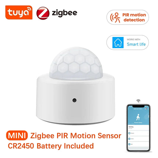 Tuya Zigbee Human Motion Sensor Smart Home PIR Motion Sensor Infrared Detector Security Smart Life Works With Alexa Needs Gateway